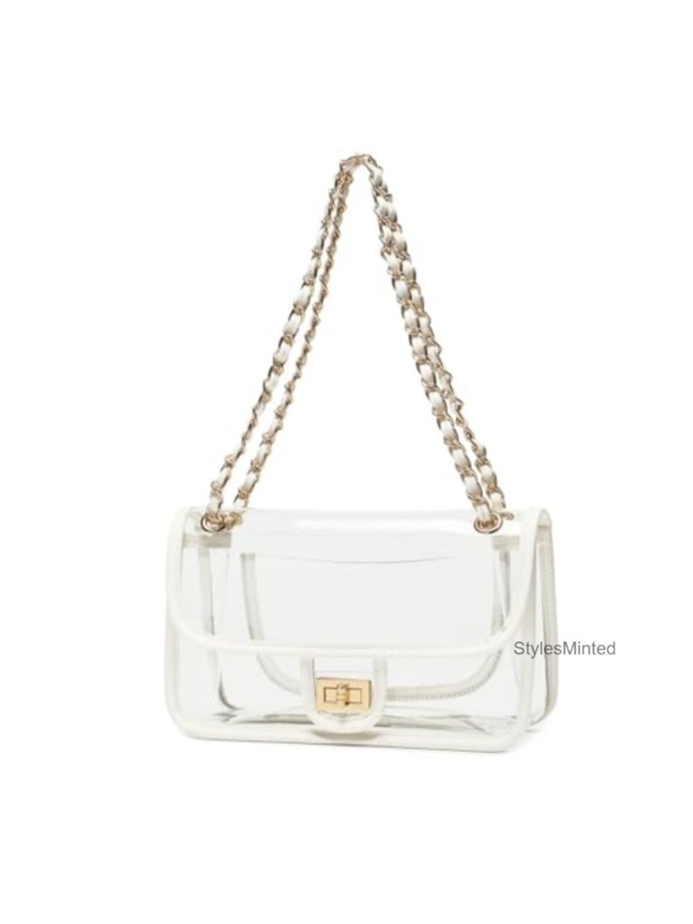 PVC Clear Shoulder Bag Stadium Approved Concert Purse